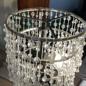 Tires beaded lamp shade or petite chandelier Art Deco Flapper Victorian Dainty